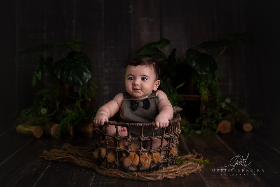 Nicolas, 5 meses - Ensaio de bebê
