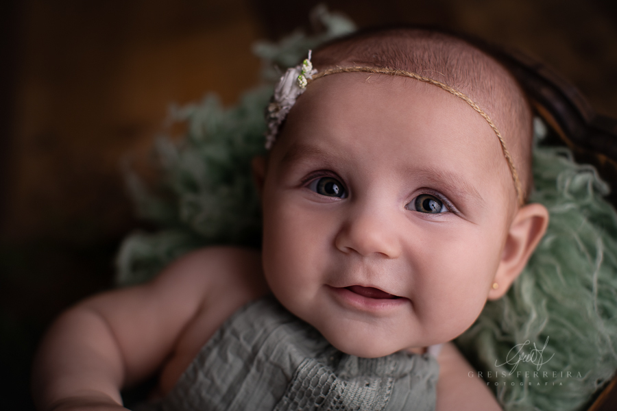 Abgail, 4 meses - Ensaio de bebê