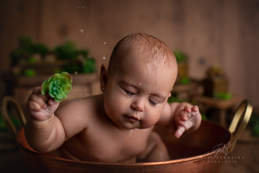 Isa, 10 meses - Ensaio bebê 