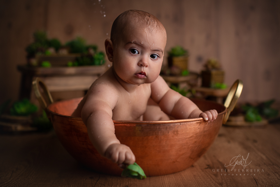 Isa, 10 meses - Ensaio bebê 