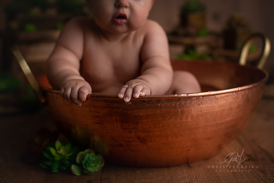 Isa, 10 meses - Ensaio bebê 