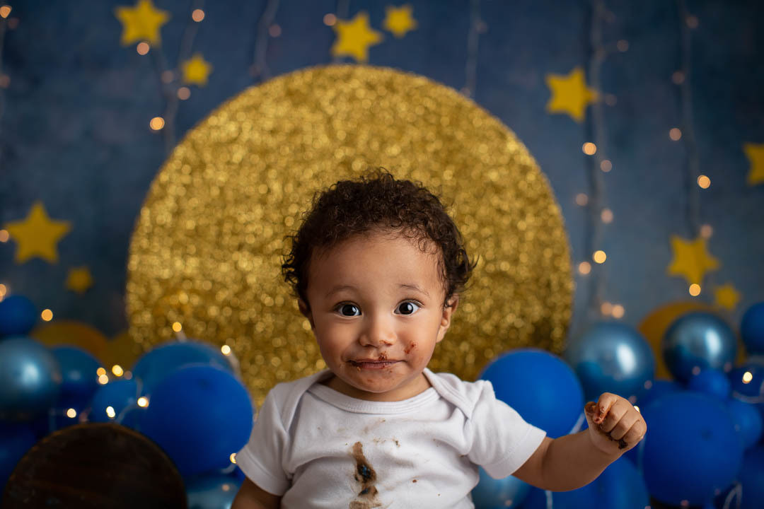 Pequeno Príncipe Lucca Smash the cake de bebe de 1 ano