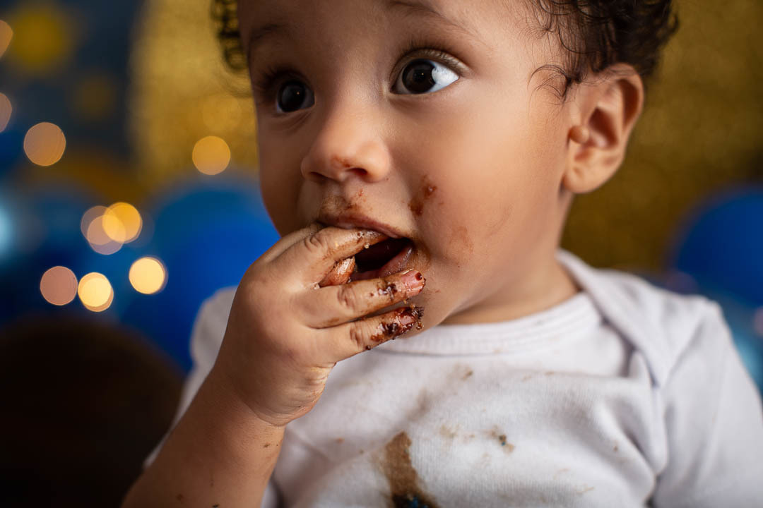 Pequeno Príncipe Lucca Smash the cake de bebe de 1 ano