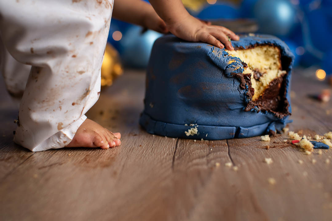 Pequeno Príncipe Lucca Smash the cake de bebe de 1 ano