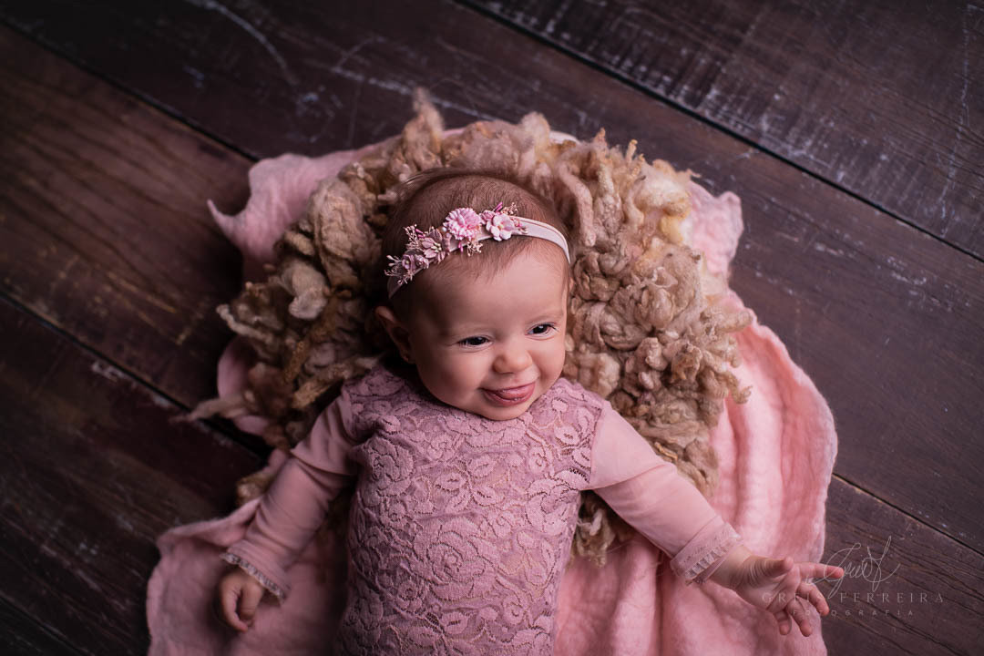 Ensaio de bebê 4 meses