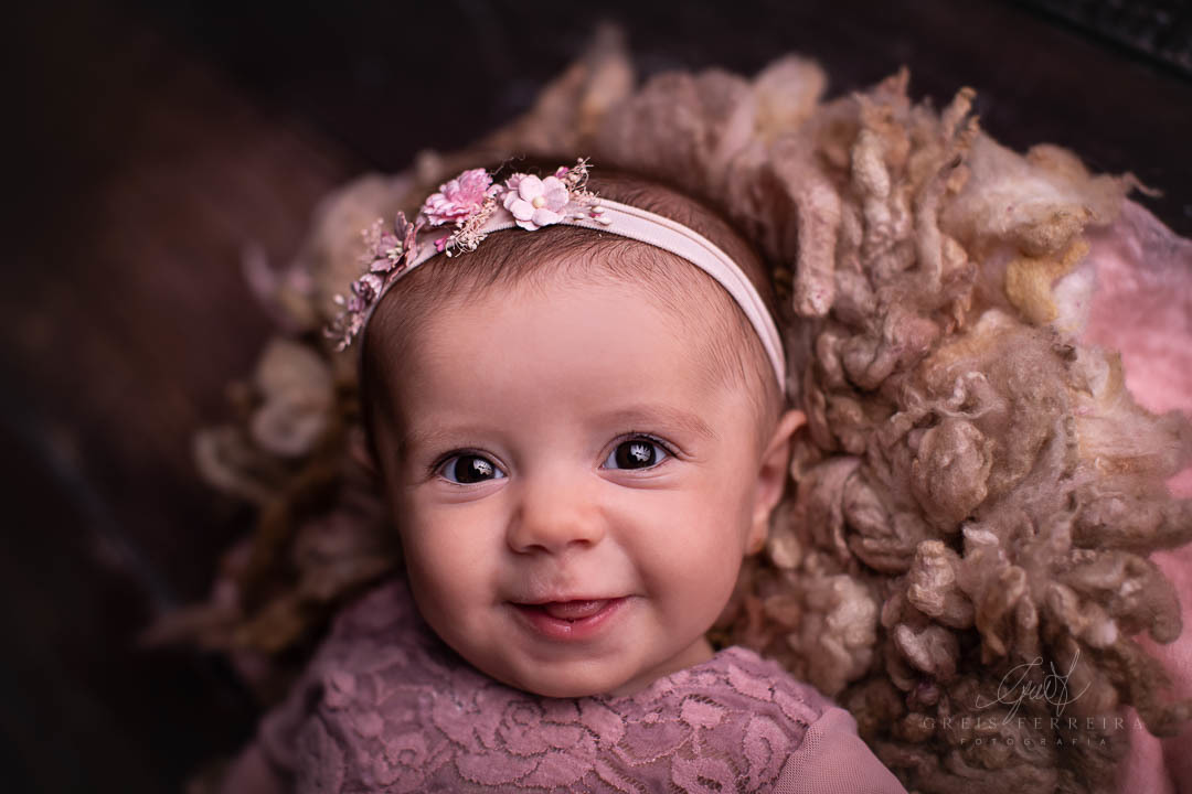 Ensaio de bebê 4 meses