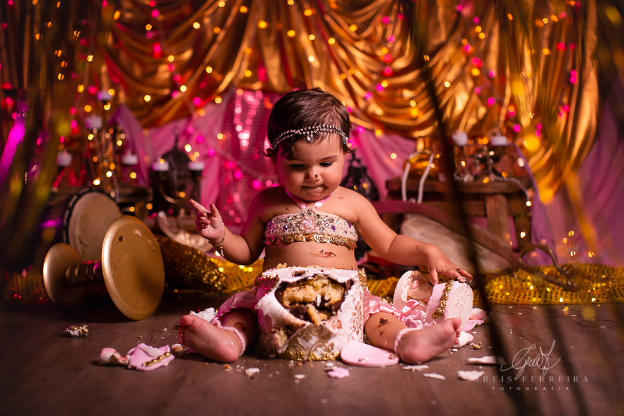 Valentina | Smash the cake | Ensaio de 1 ano