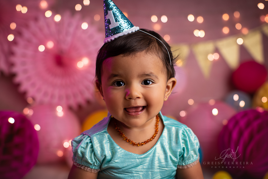 Smash the cake ensaio de bebê | Lavinia