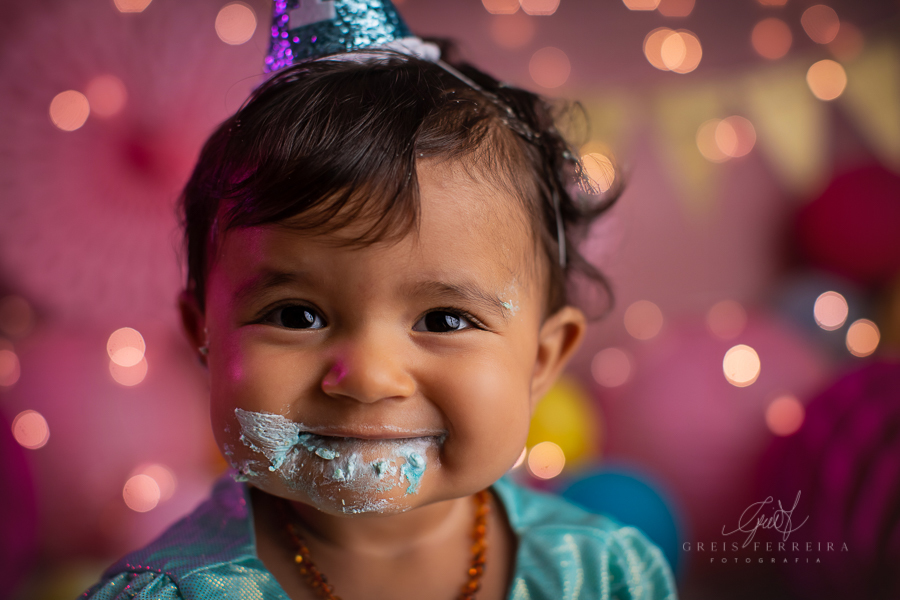 Smash the cake ensaio de bebê | Lavinia