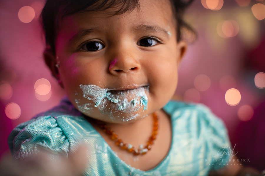 Smash the cake ensaio de bebê | Lavinia