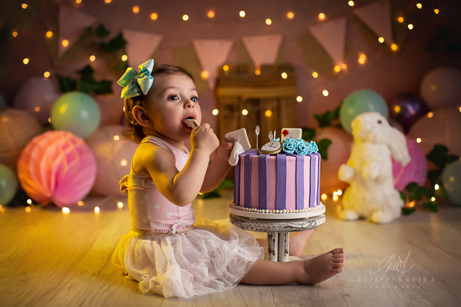 Sarah | Smash the cake | Ensaio de 1 ano