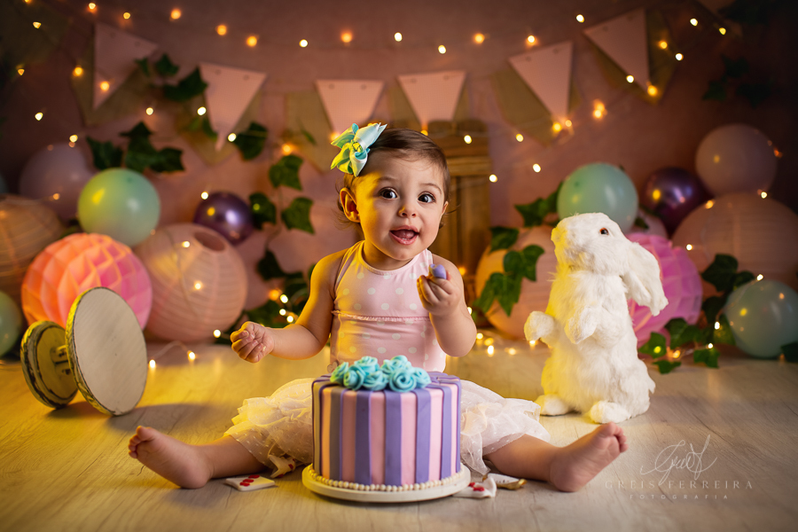 Sarah | Smash the cake | Ensaio de 1 ano