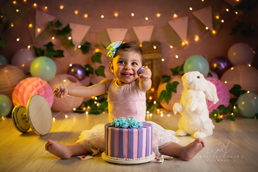 Sarah | Smash the cake | Ensaio de 1 ano