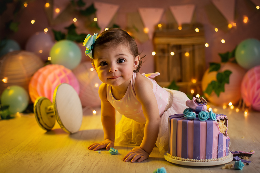 Sarah | Smash the cake | Ensaio de 1 ano