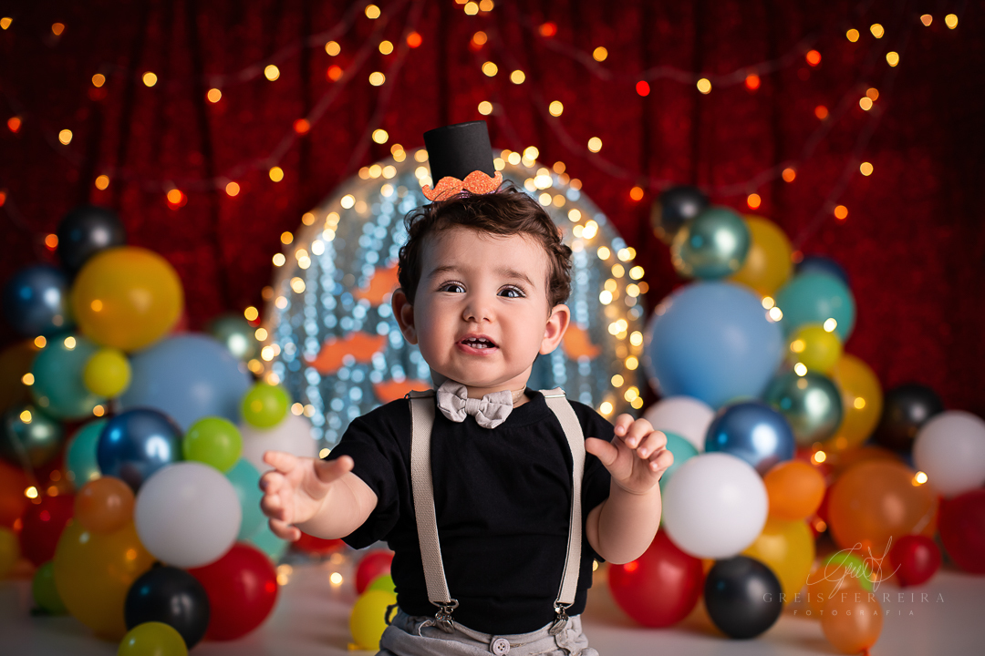 smash the cake circo do mundo bita ensaio de aniversario de bebe de 1 ano