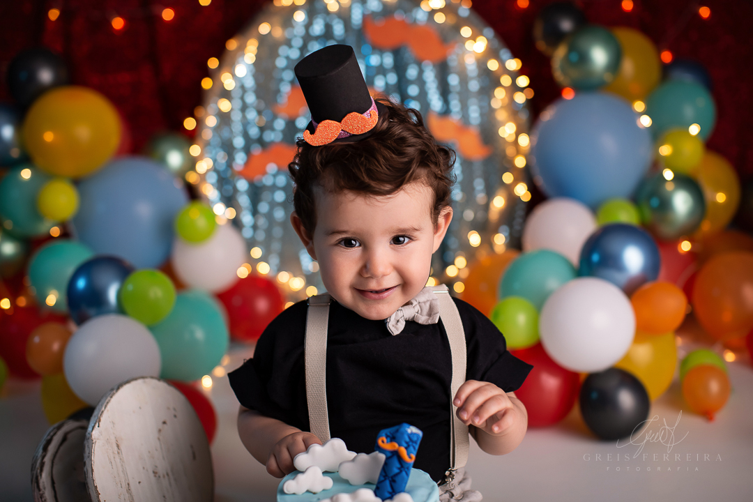 smash the cake circo do mundo bita ensaio de aniversario de bebe de 1 ano