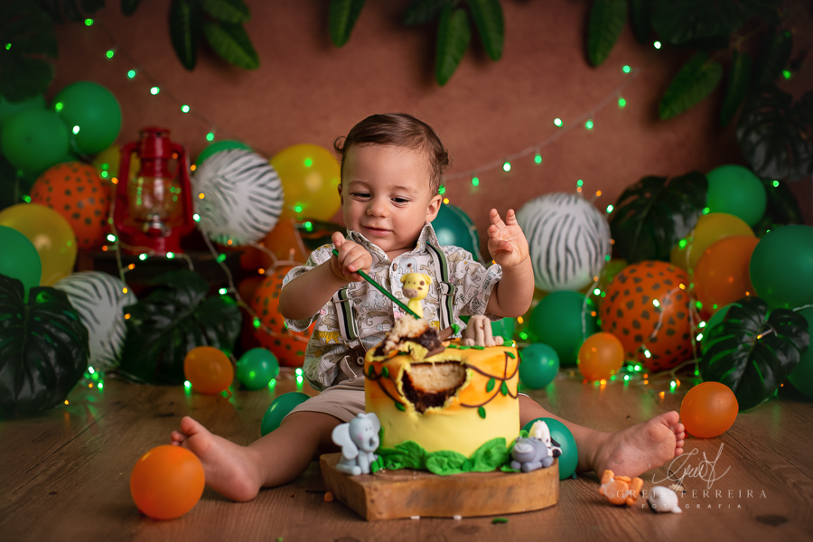 Rafael  | Smash the cake | Ensaio de 1 ano