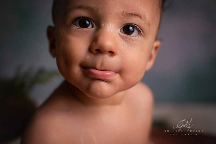 Rafael  | Hora do banho | Ensaio de 1 ano