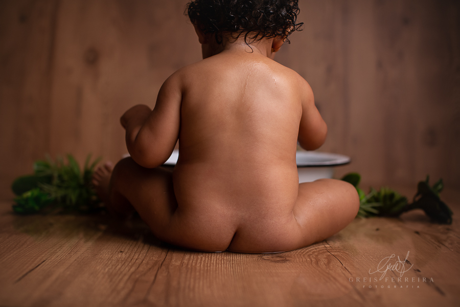 Fernanda | Hora do banho| Ensaio de 1 ano