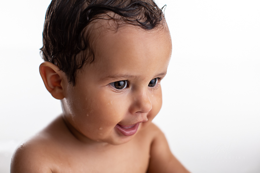 Arthur | Hora do Banho | Ensaio de 1 ano