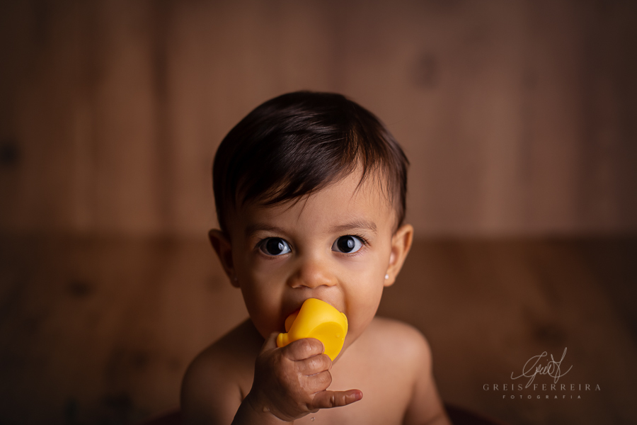 Helena | Hora do banho | Ensaio de 1 ano