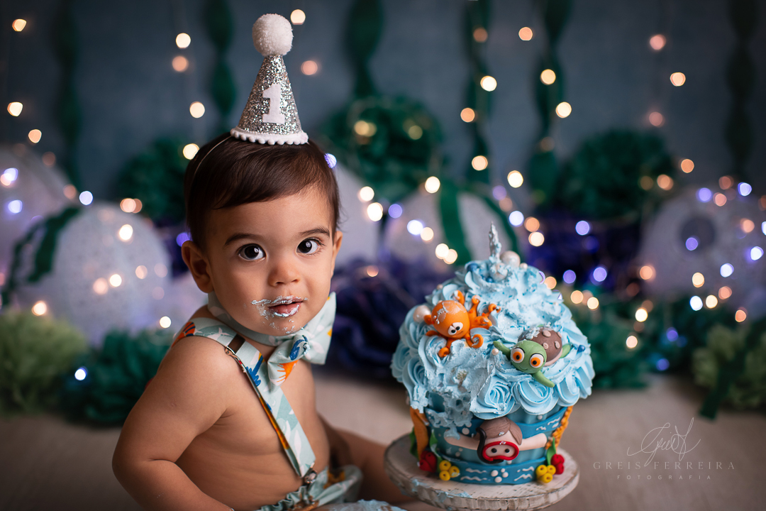 smash the cake fundo do mar