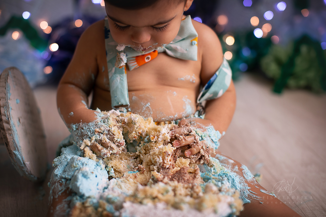 smash the cake fundo do mar