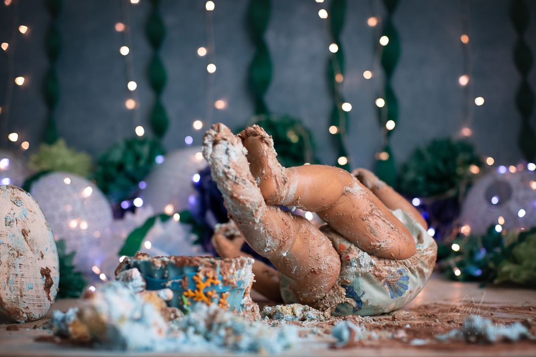 smash the cake fundo do mar