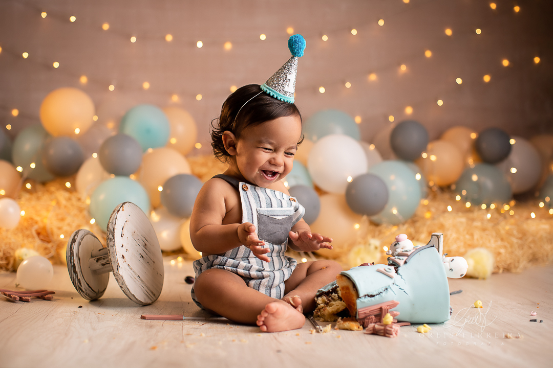 smash the cake fazendinha ensaio de bebe 1 aninho 12 meses