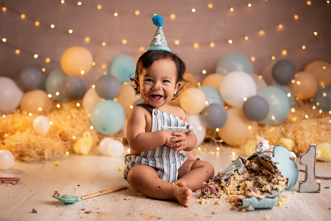 smash the cake fazendinha ensaio de bebe 1 aninho 12 meses
