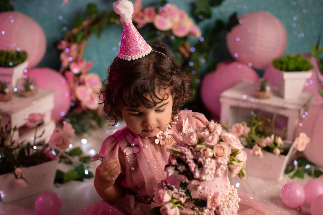 smash the cake jardim encantado ensaio de aniversario de 2 anos