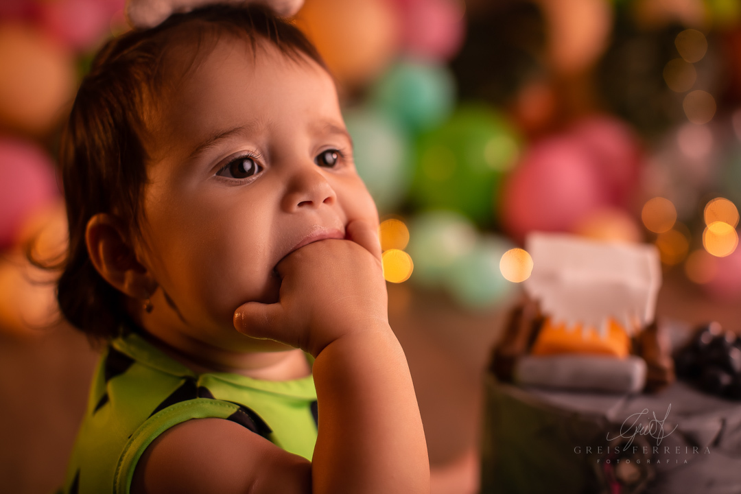 smash the cake da pedrita flintstones ensaio de aniversario de bebe de 1 ano