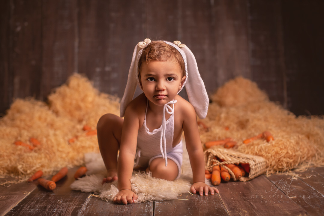 foto de ensaio de pascoa infantil 