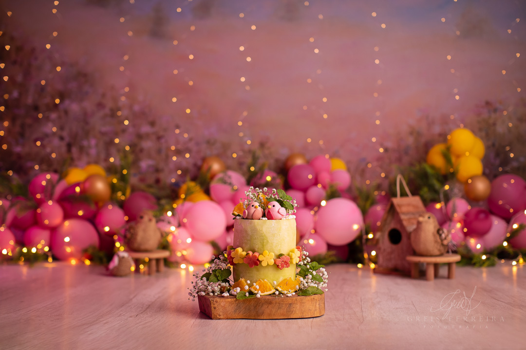 Smash the Fruit Jardim Encantado ensaio de aniversario de 1 ano de bebe