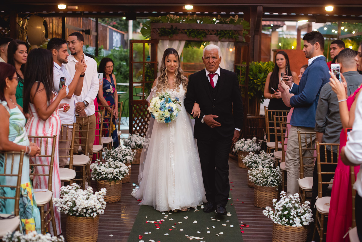 entrada da noiva  | vestido de noiva | pai da noiva