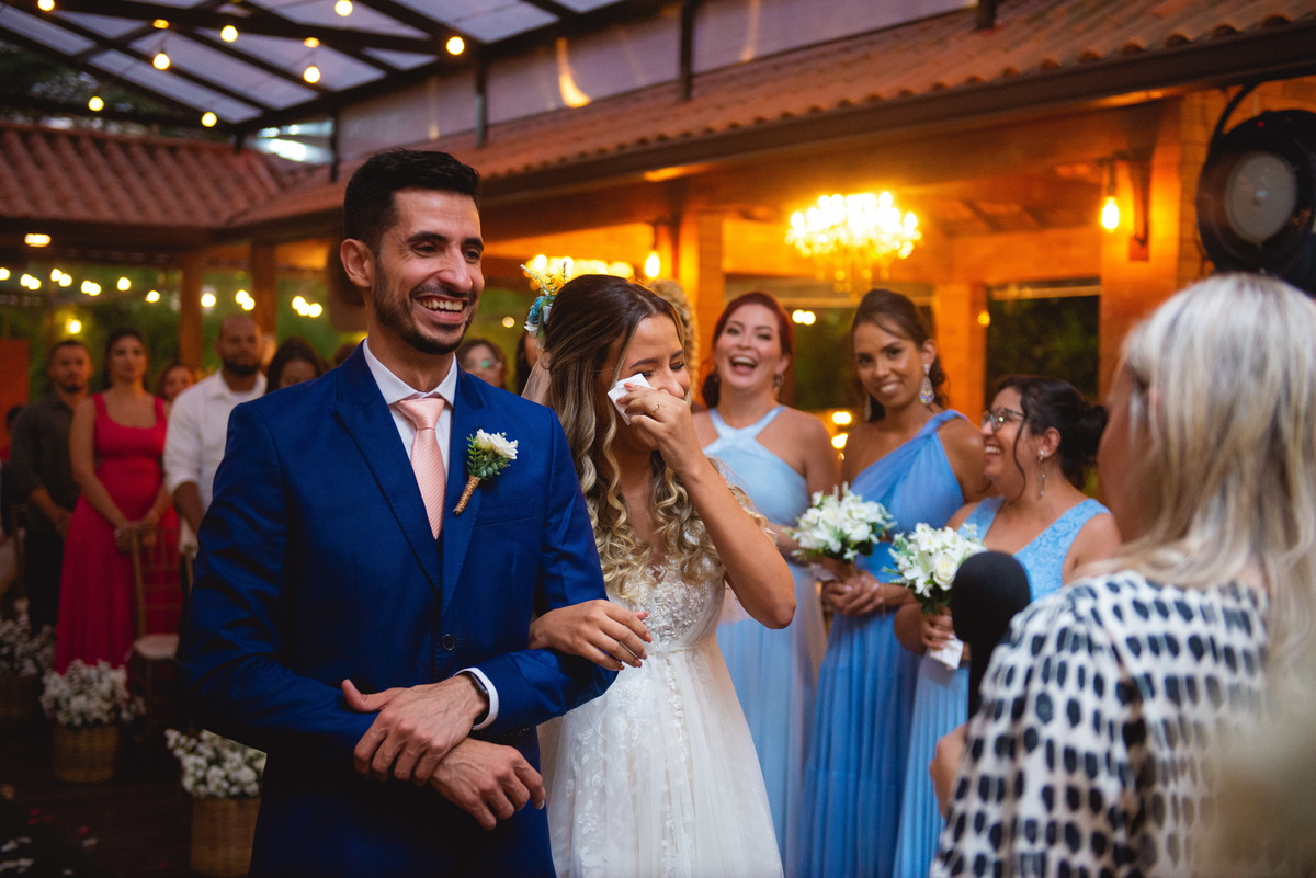 noiva emocionada | mini wedding | casa de festas rj | fotografia de casamento rj