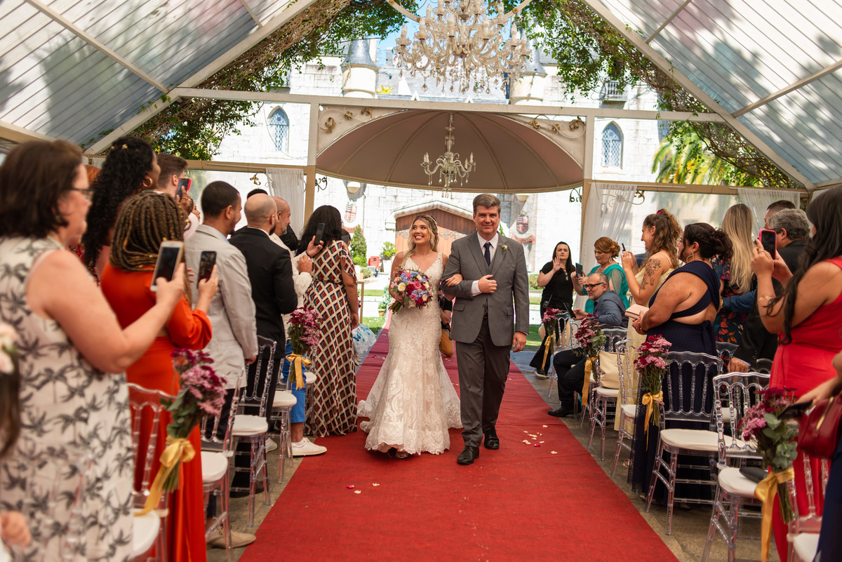 entrada da noiva - fotografia de casamento