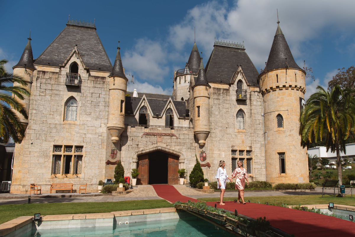 mae da noiva - Robe de casamento - Making of