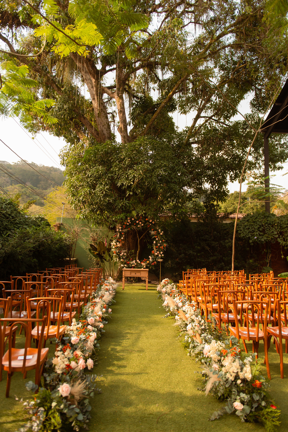 Decoracao de casamento de dia | chale enfesta | chalé enfesta duque de caxias