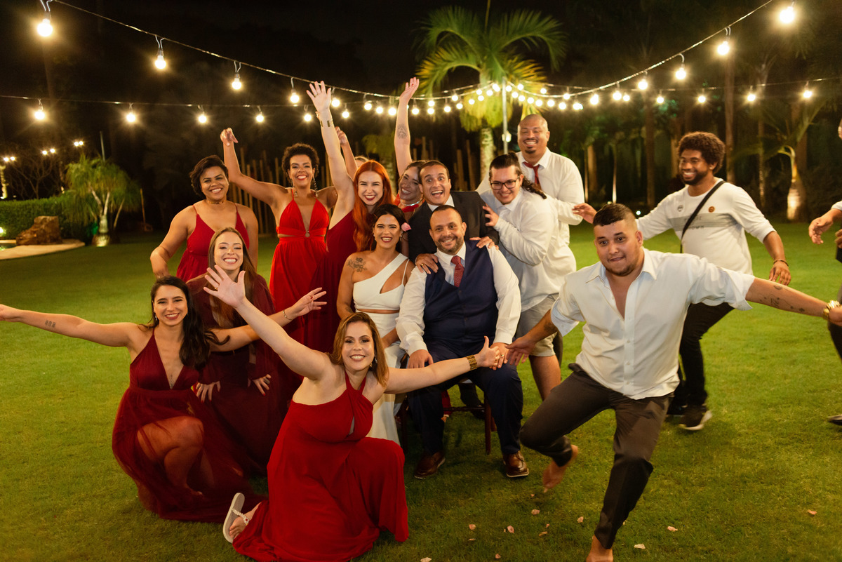fotos com padrinhos de casamento