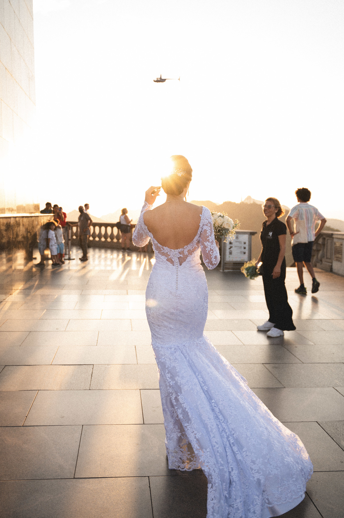 casamento no santuario do cristo redentor | noiva casamento no cristo | casamento por do sol rj
