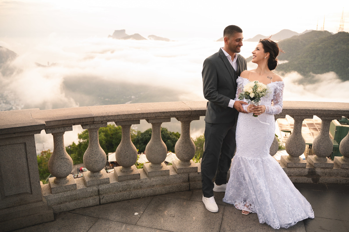 casamento no cristo redentor | fotografo rj | noivas rio de janeiro | casamento no cristo por do sol