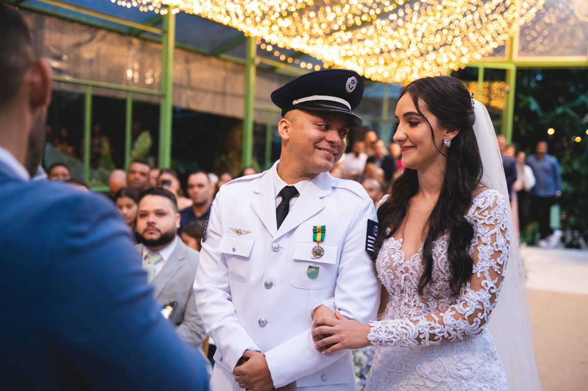 cerimonia de casamento de dia | casamento de militar