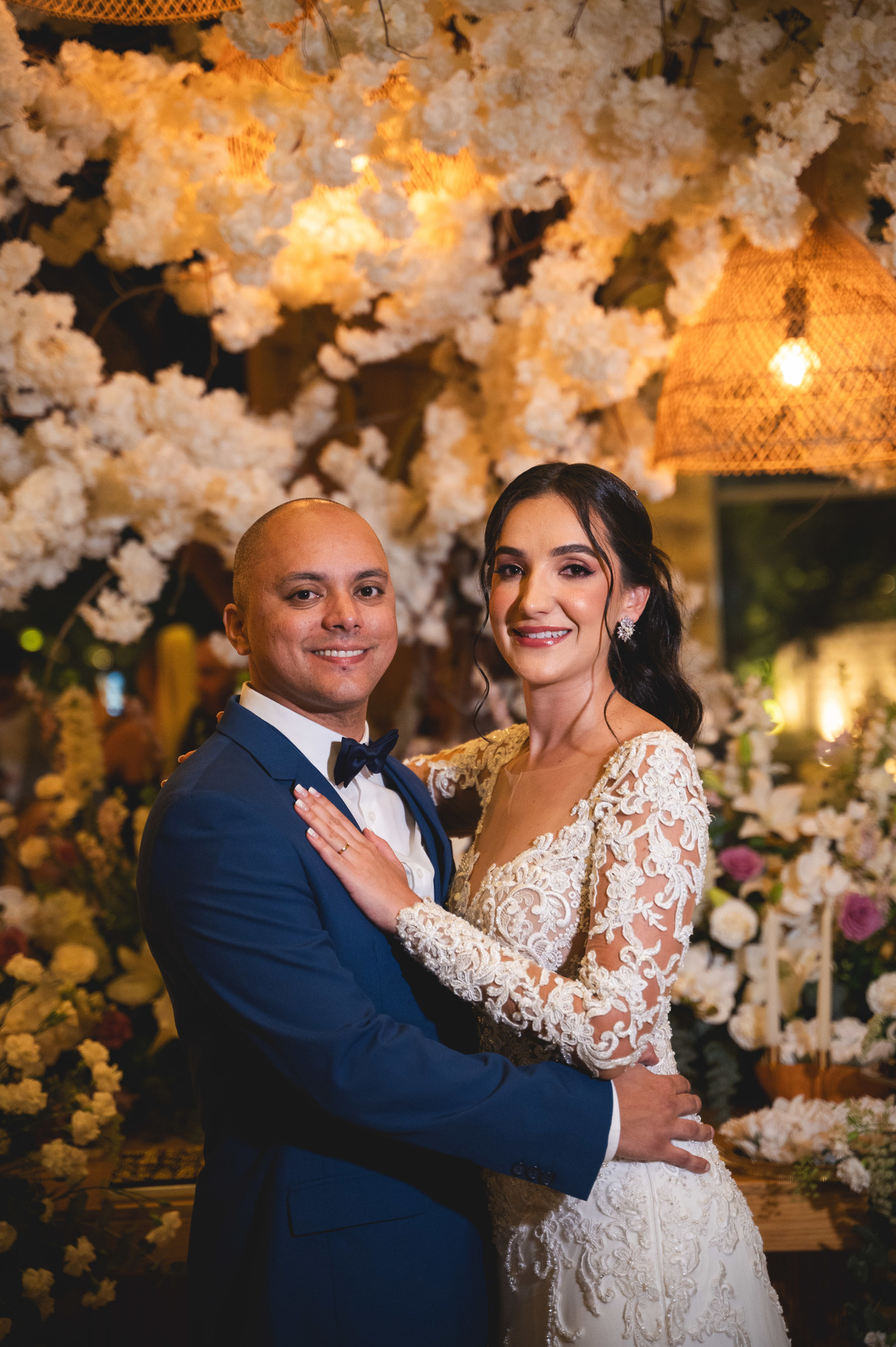 fotos de casamento na mesa do bolo | 