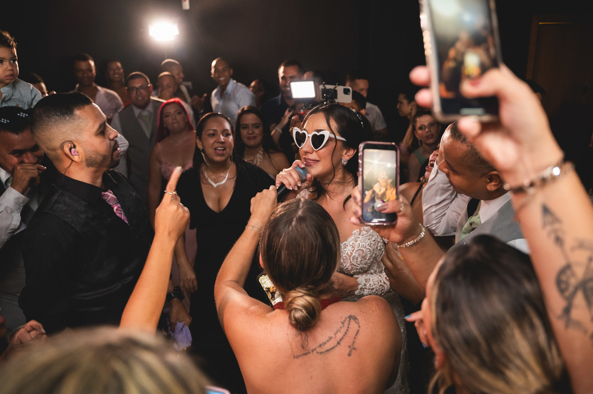 noiva cantando pista de dança rio de janeiro