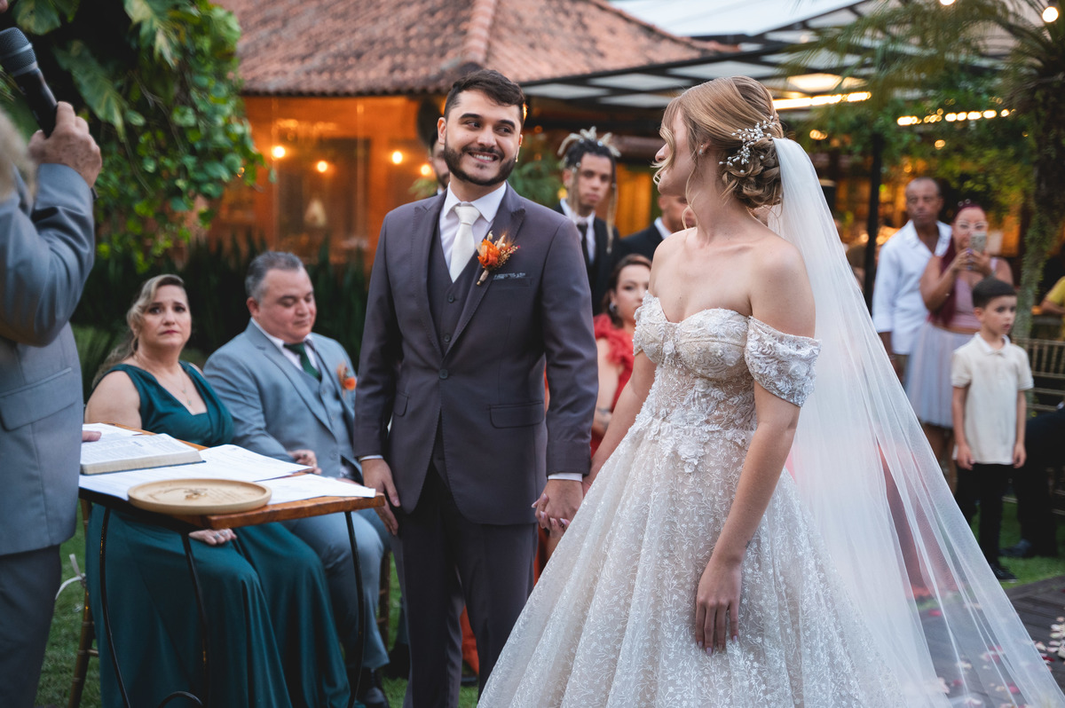 fotografia de casamento olhar dos noivos