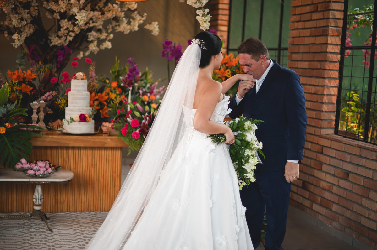 fotografia first look pai da noiva