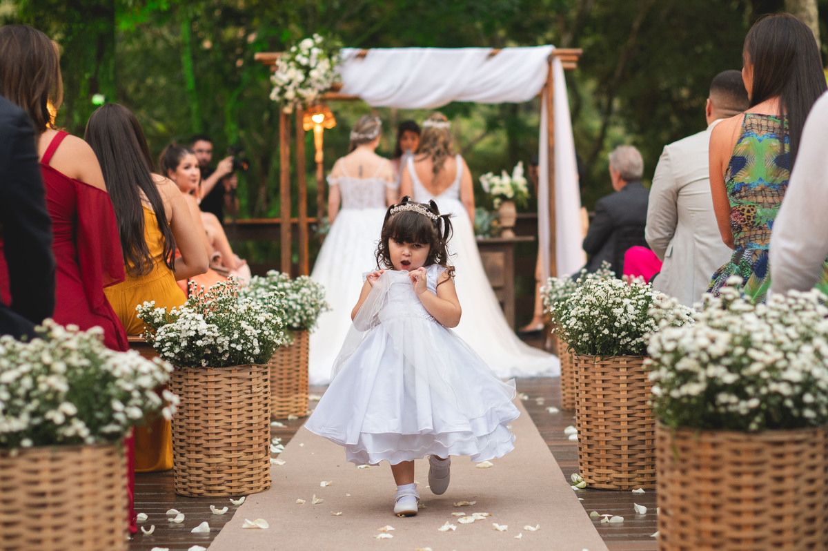 daminha de casamento no sitio