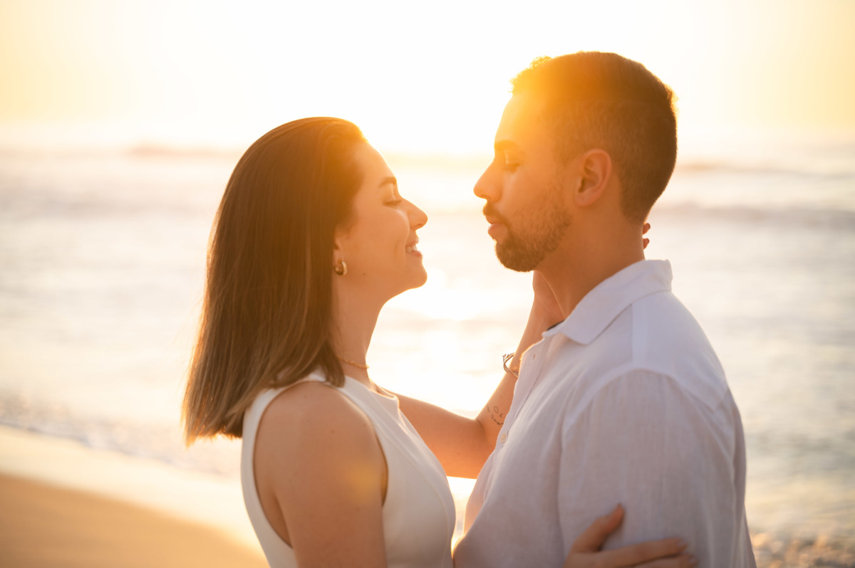 ensaio de casal nascer do sol praia do recreio 