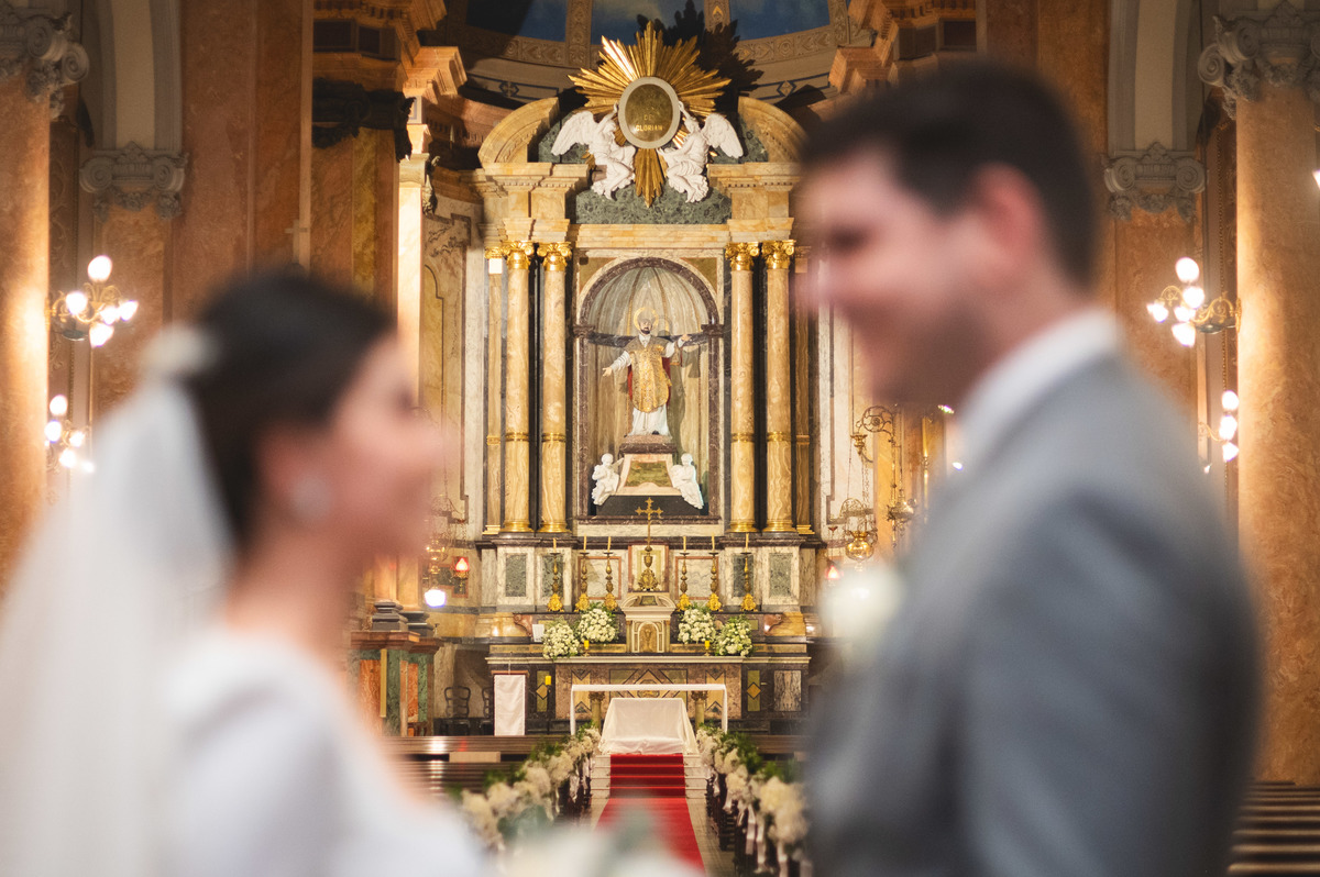 Fotografia de casamento igreja Santo inacio botafogo RJ